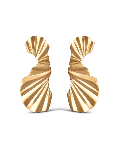 Enamel Copenhagen - Big Wave Øreringe - Guldfarvet